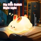 Big Face Rabbit Night Light for Kids Cute Lamp